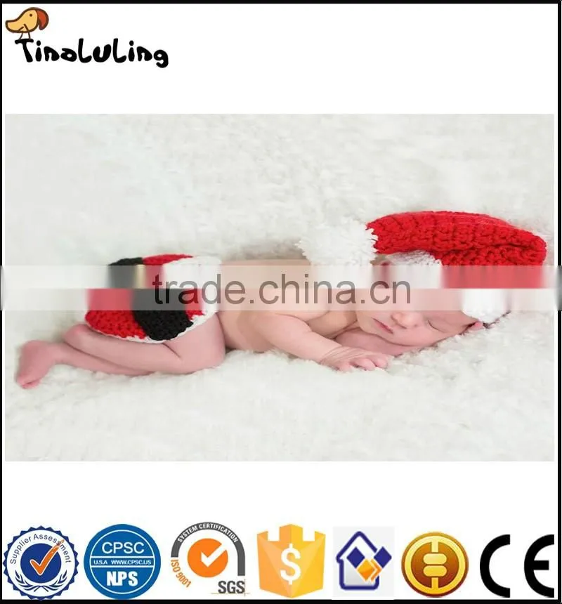 Cute Newborn Baby Girl/Boy Crochet Knit Tinaluling Santa Costume Photo Photography Prop Christmas Outfit for newborn baby