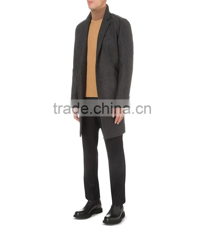 Crew Neck Yellow Color Knitted Jumper Korean Men Sweater with Biker-Inspired Zipper On Cuffs