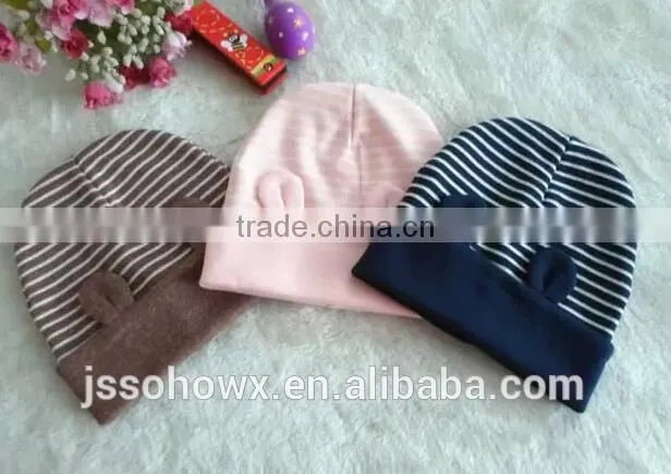 cute bear designer knit cotton baby hat, personalized baby hats