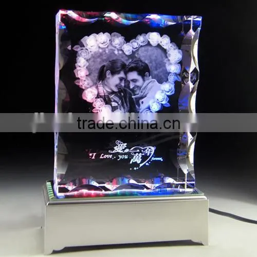 crystal 3d engraving for london souvenir