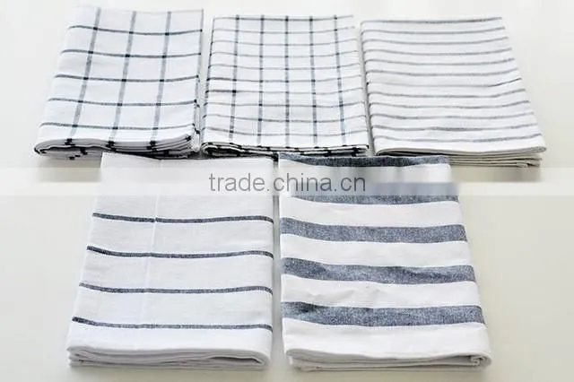 Eco - friendly Factory Price wholesale stripe kitchen tea towels