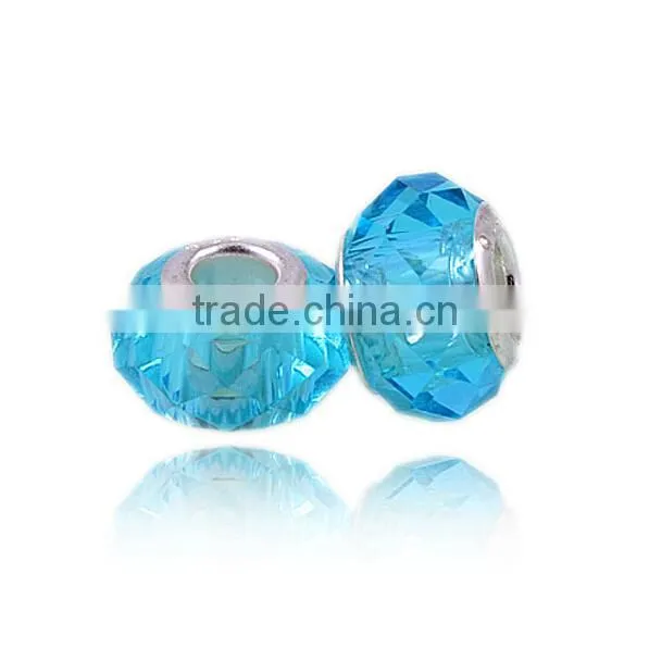 Charm Bead Fit European Bracelets,DIY Glass Crystal Murano Charm Beads
