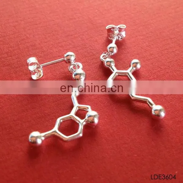 Fashion women enamel petals flower Korean style earring