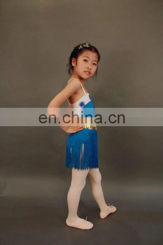 2012 ANNA SHI girl new Fashion Style Of Latin Skirt with tassels