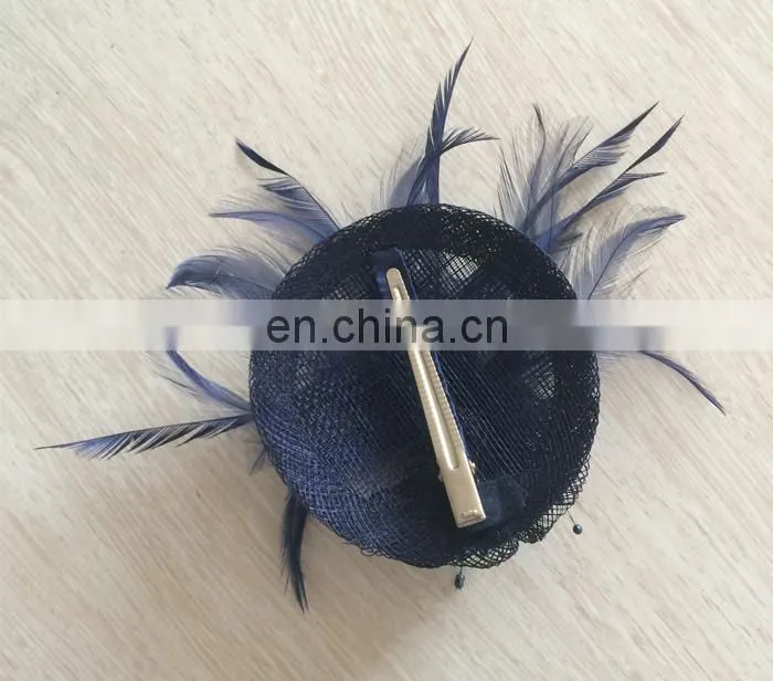 Feather Sinamay Fascinator for Ladies