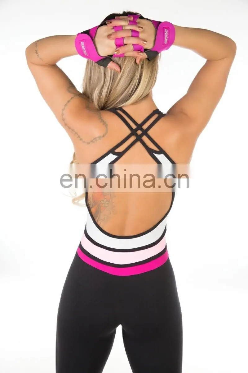Wholesale printing fitness sports jumpsuits for women