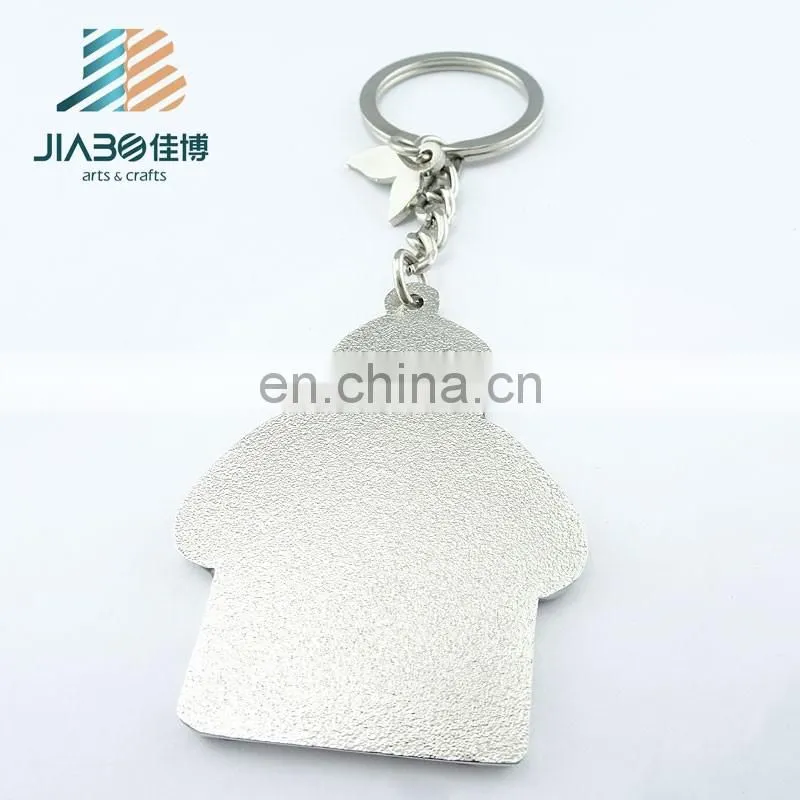 promotional custom made metal keychain print with epoxy
