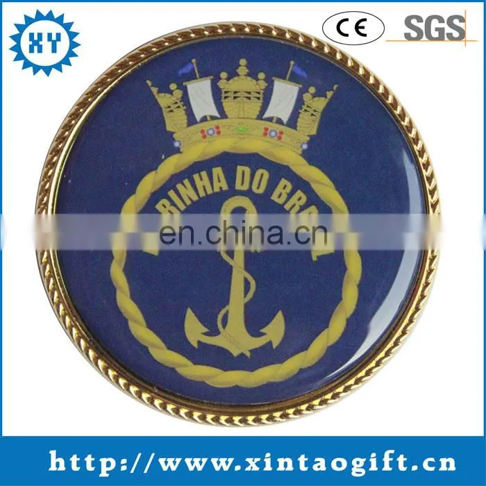 Custom design metal rolled edge souvenir coin