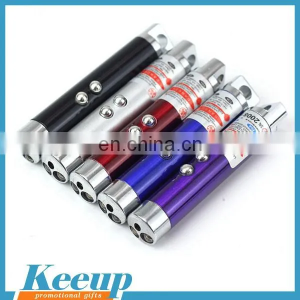 Promotional multifunctional Flashlight LED Laser Pointer/purple laser pointer