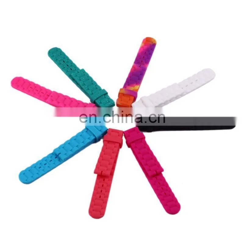 fancy 23mm silicone rubber watch strap