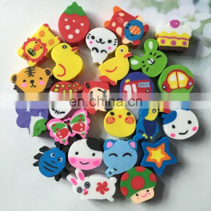 Mini eraser animal pencil topper