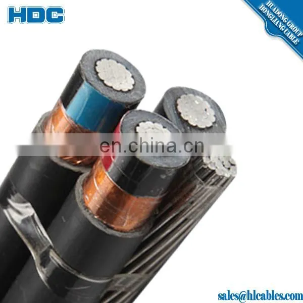 11kv abc cable 3x25+54.6mm2 aluminum wire twisted Aerial cable