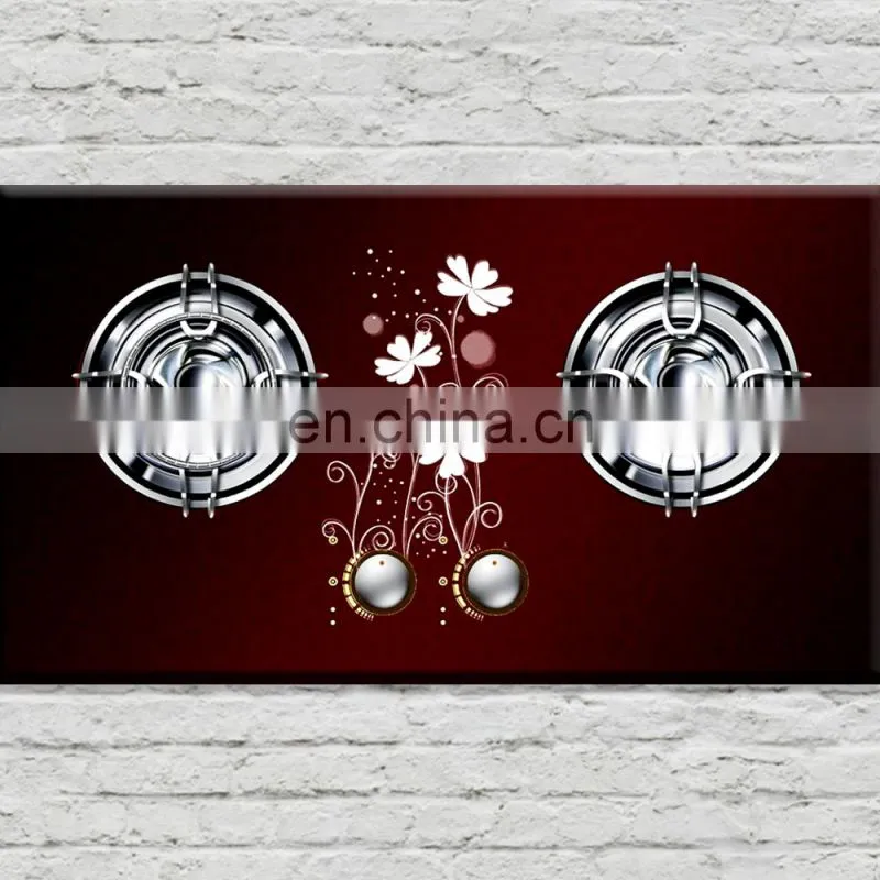 Tempered silk screen printing glass for microwave oven