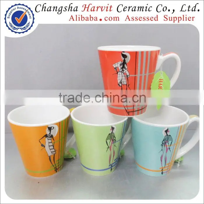 Stackable Coffee Mug With Flower Design