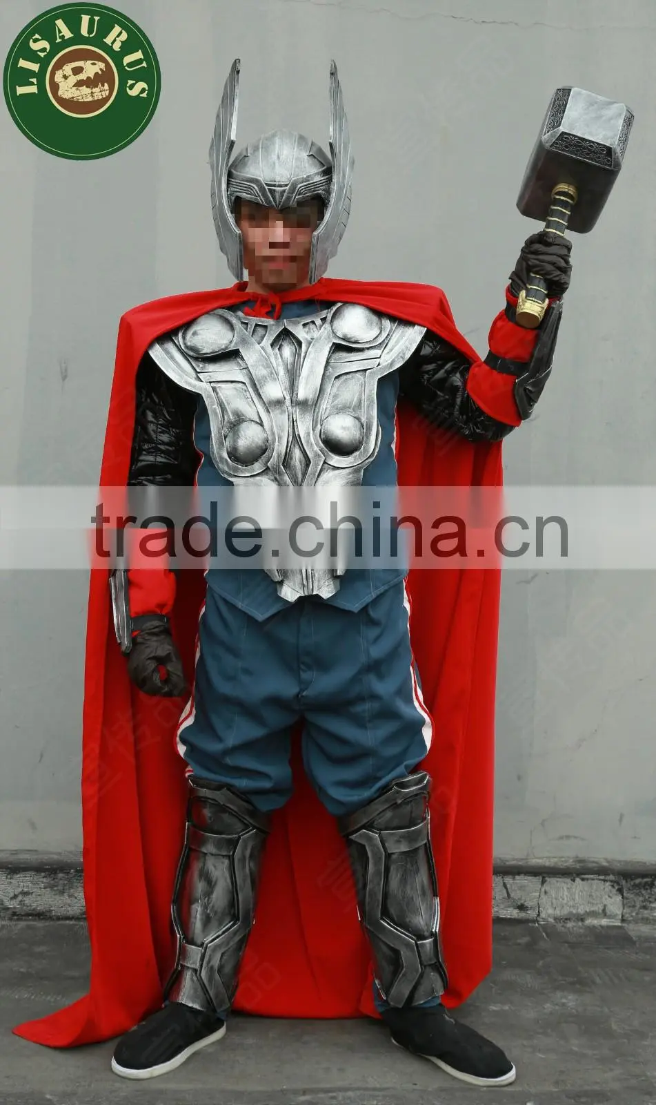 Lisaurus-Da-Avanzado Superheroe humanos armadura, se usa en cosplay.