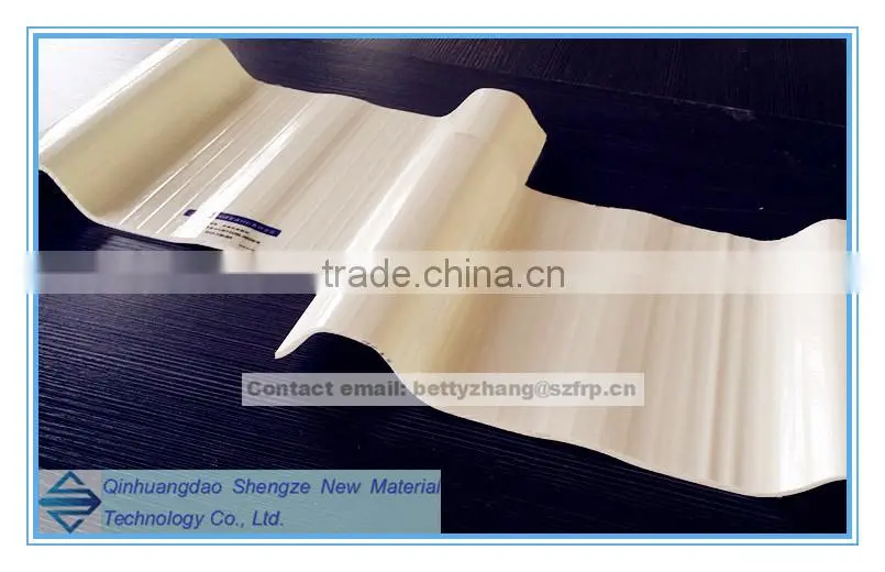 FRP roof sheet/exported quality 3mm corrugated roofing sheet/ grp building panel