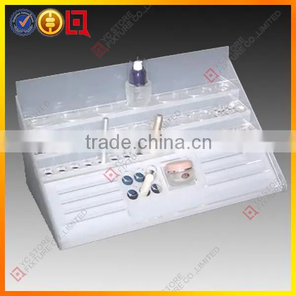 Transprent acrylic cosmetic makeup display rack