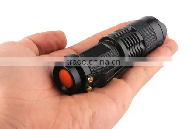 3W S uper Flashlight LED Torch Adjustable Fous Zoom Flashlight