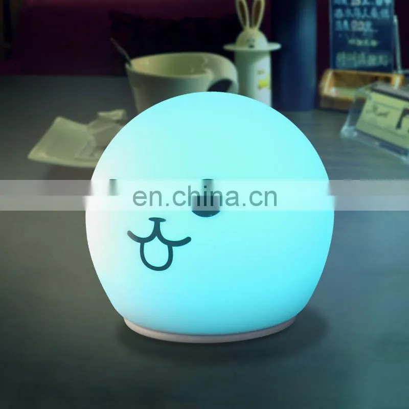 2020 Christmas gift silicone pat light lamp dimmable RGB lights lamp for kids