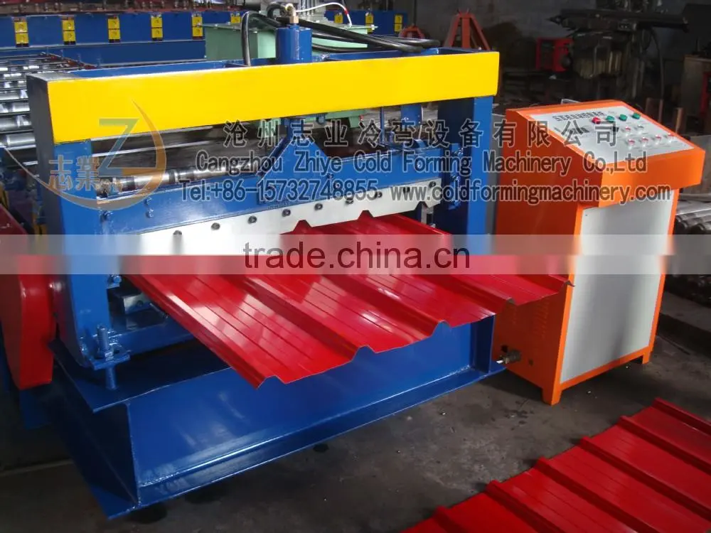 Steel Sheet Roof Panel Double Decker Roll Forming Machine/corrugated roof tile and wall sheets double layer making Line