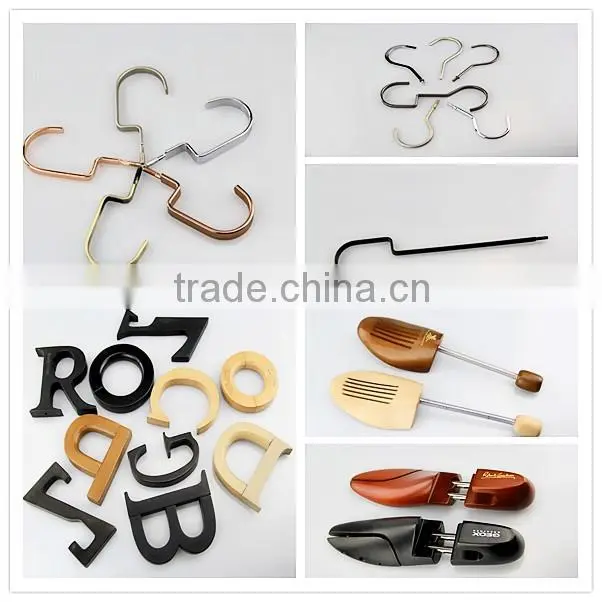 LYB-0155 shiny copper metal wire hanger wholesale clothes hanger