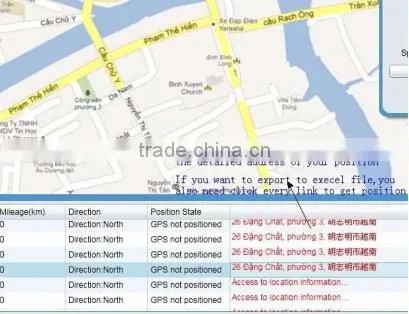 S1000 Web based software for vehicle gps tracker online tracking google map backup