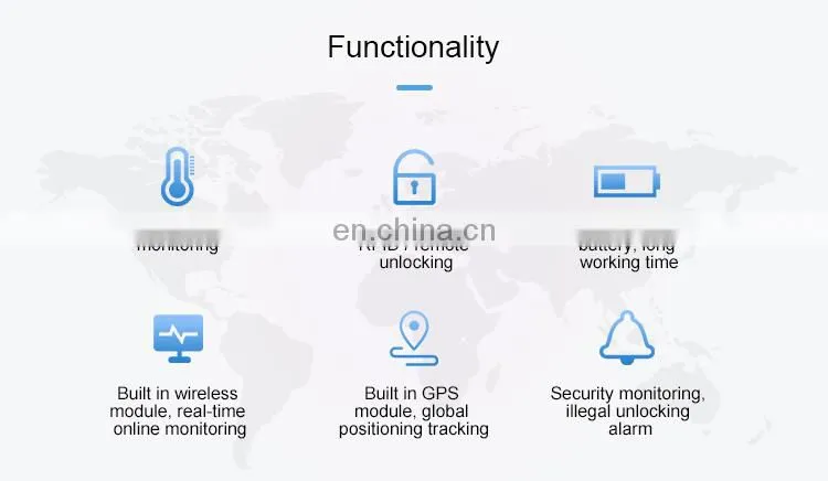 Smart lock gps electronic padlock tracker for cargo container gates receive real-time location on your phone