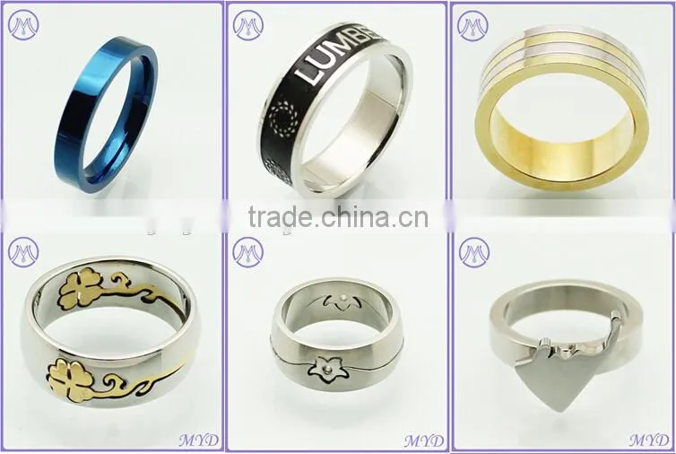 China Factory Classic Design Metal Stainless Steel Finger Band Ring