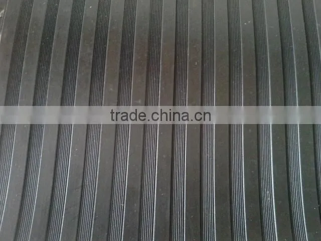Wide & fine ribbed Anti-slip rubber mat