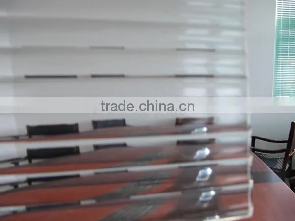 Superior clear pattern glass