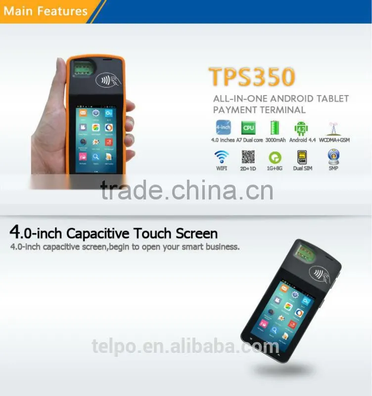 New Products Handheld Pos System with Gprs Wifi TPS350 Ussd Pos System (4 band)