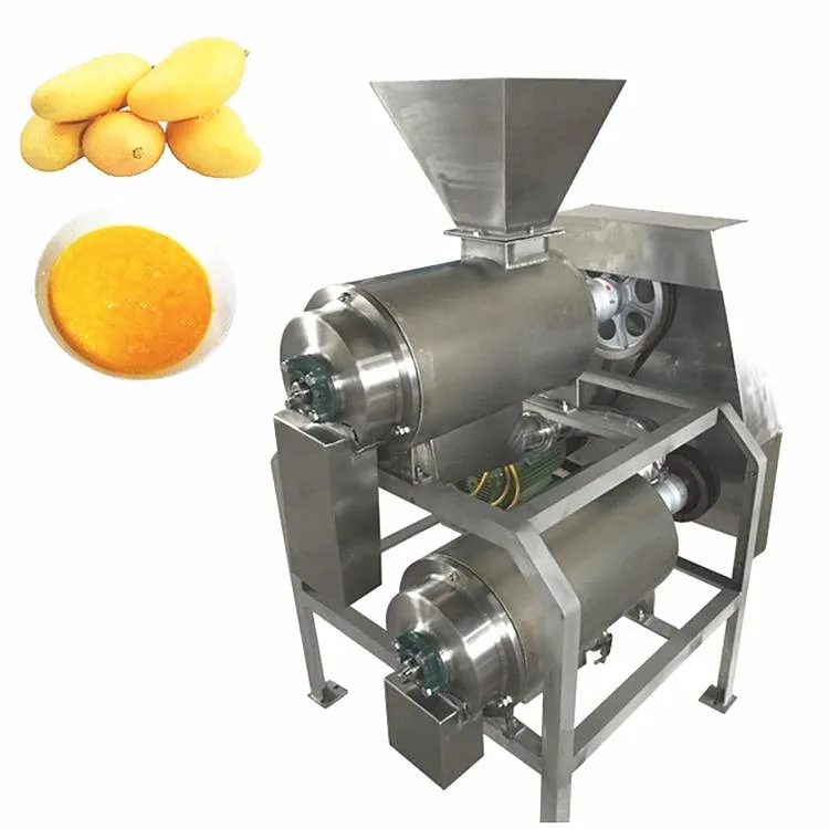 Large Capacity Single Channel Mango Fruit Pulping Machine Fruit Grinding Machine Fruit Juice Pressing Machine