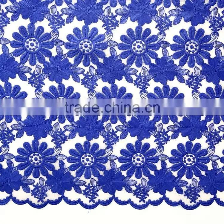 Good price european fashion beautiful water soluble embroidery lace fabric