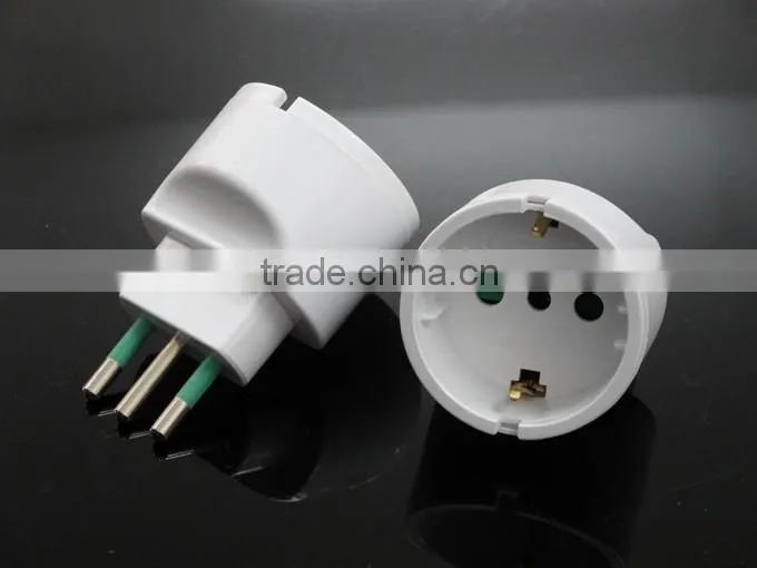 Germany European to Italy Chile Power Plug Adapter Travel Converter Vacation