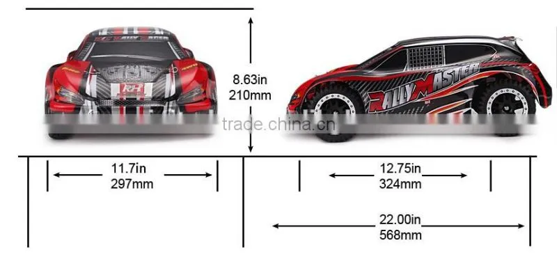 1/8 SCALE 4WD 2.4GHZ rc car radio controllers plastic model cars nylon 1 8 electric rc cars