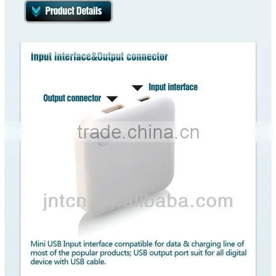 pocket emergency mobile phone power bank charger for Android phones with CE,RoHs MP004
