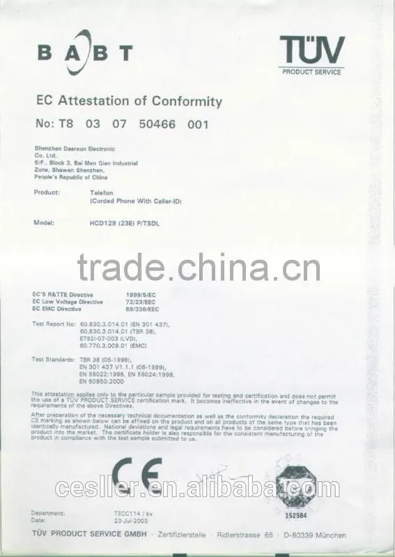 China Supplier Cesller wall telephone with 20 year experience