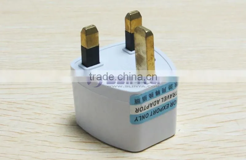 Wholesales Cheap Price AU US EU to UK Adapter Converter 3 Pin AC Power Plug Adaptor Connector