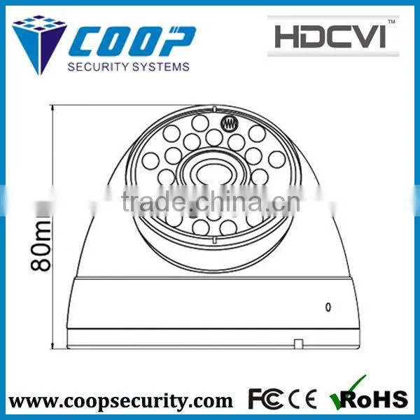 Dome HDCVI 1080P Fixed Lens 3.6mm 20M IR CVI Dome Camera 2MP Rotating Surveillance Camera