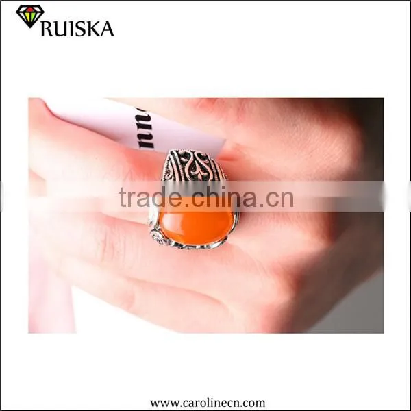 Caroline Fashion Vintage Filigree Single Stone Ring Designs