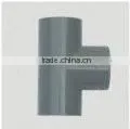 Manufacturers Non-toxic Grey Plastic Pipe Tee for Water Supply