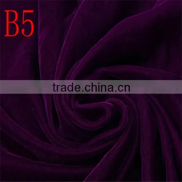 Violet fabric/polyester fabric Micro Plain Velvet 5000 fabric/micro velvet 9000