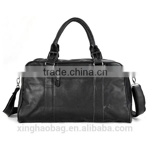 High quality leather travel luggage bags made in china