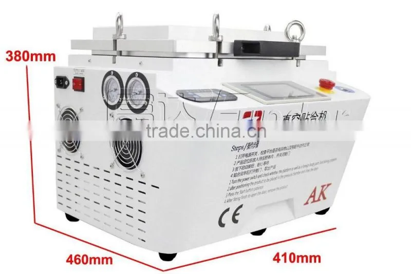12inch Vacuum OCA lamination machine built in bubble remove lcd refurbish lcd repair mobile air bubble removing machine