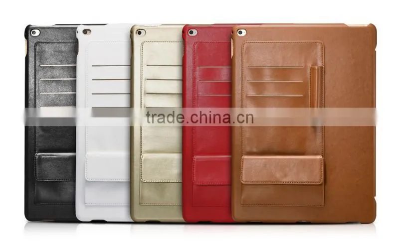 Original Icarer PU Leather Case For iPad Pro Business Design With Card Holder Leather Case For iPad Pro 12.9 MT-5351