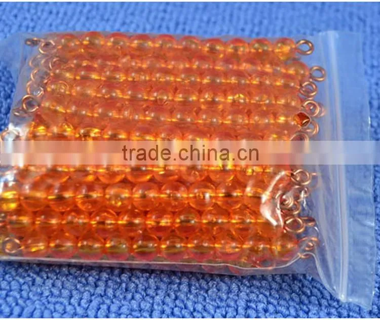Montessori Materials Toys 45 Golden Bead Bars of Ten Teaching Aids