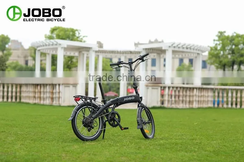 JOBO 20'' Folding Electric Bike Hidden Battery Electric Cruiser Bicycle