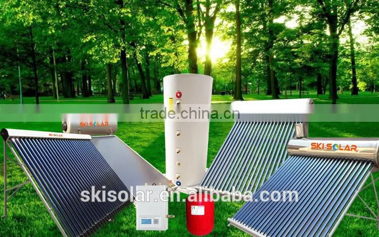 quick heating rooftop solar water heater