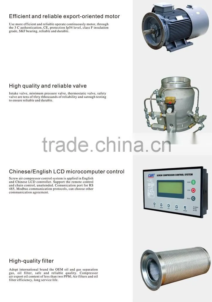 45KW 60HP (7-13BAR) Energy saving screw compressor,AC compressor (ISO & CE)