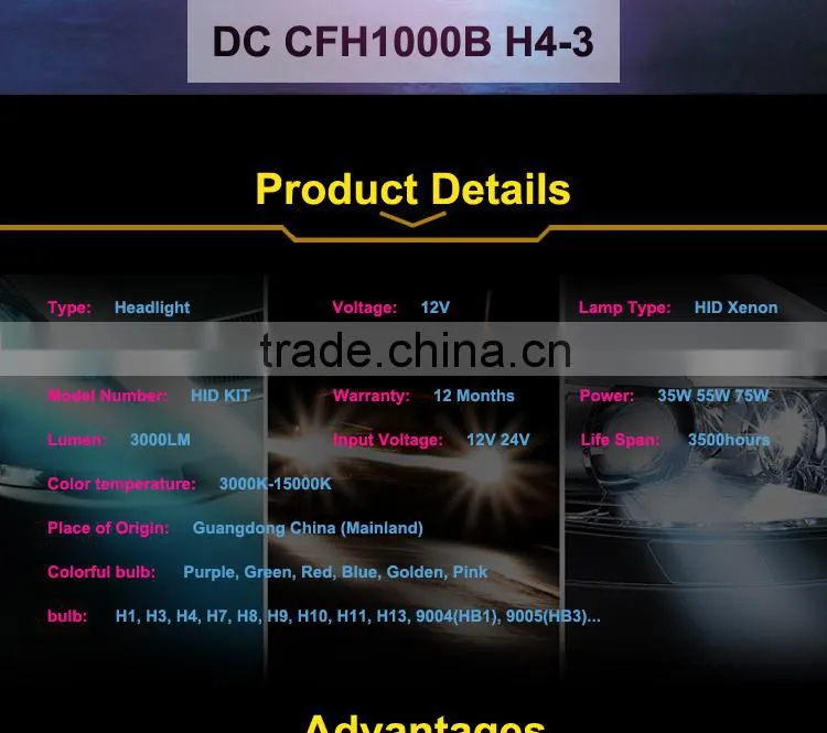 Professional xenon hid 9004/9005/9006